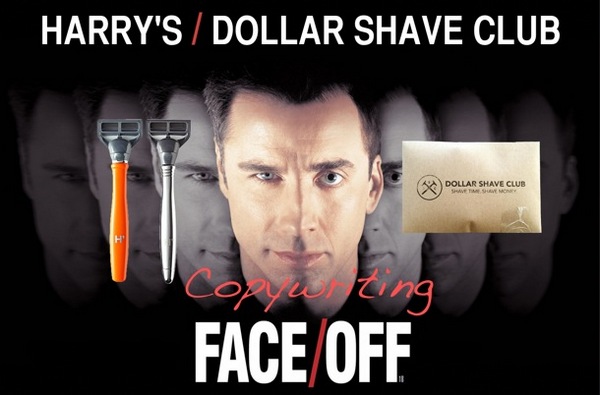 Битва посадочных страниц: harry's против dollar shave club